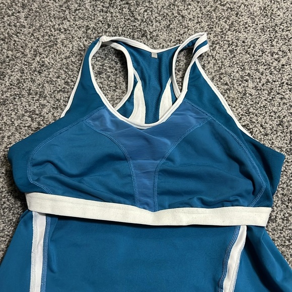 🌸4/$20🌸Nike Women's Teal/White Tank Top XL EUC - Picture 3 of 6